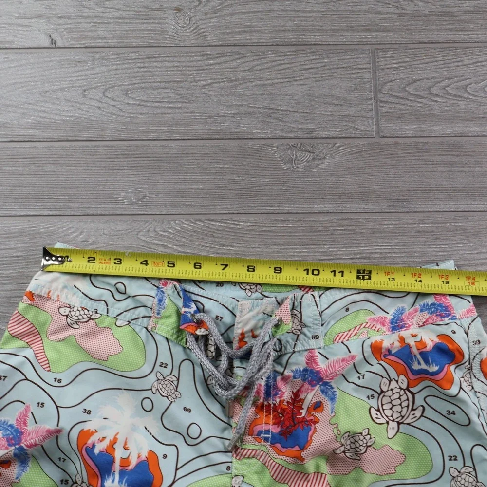 Vilebrequin Moorea Swim Trunks Men's Small Turtle All Over Print Luxury
